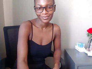 Black cutie Cute moans be proper of a doggystyle pounding surrounding homemade video